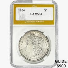 1904 Morgan Silver Dollar PGA MS64