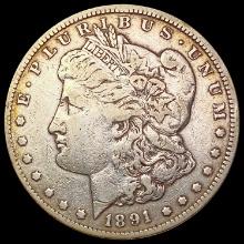 1891-CC Morgan Silver Dollar LIGHTLY CIRCULATED