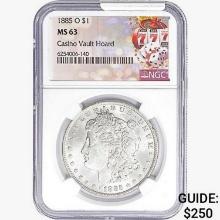 1885-O Morgan Silver Dollar NGC MS63 Casino Vault