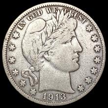 1913-S Barber Half Dollar NICELY CIRCULATED