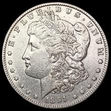 1891-CC Morgan Silver Dollar CHOICE AU