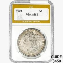 1904 Morgan Silver Dollar PGA MS62