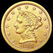 1866-S $2.50 Gold Quarter Eagle CLOSELY UNCIRCULATED