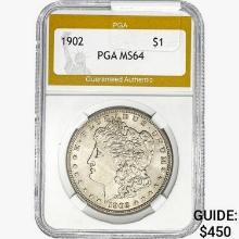 1902 Morgan Silver Dollar PGA MS64