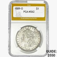 1889-O Morgan Silver Dollar PGA MS62