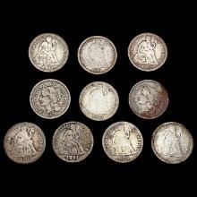 [10] 1869-S-1891-O Assorted US Type Coins HIGH GRADE