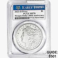 2021-O Privy Morgan Silver Dollar PCGS MS70