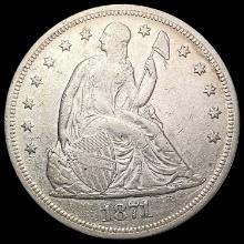 1871 Seated Liberty Dollar LIGHTLY CIRCULATED