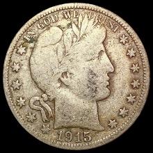 1915 D Barber Half Dollar NICELY CIRCULATED