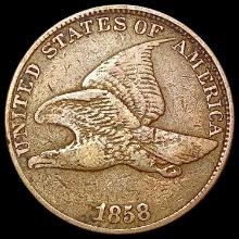 1858 Flying Eagle Cent NICELY CIRCULATED