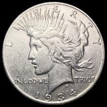 1934 S Silver Peace Dollar CLOSELY UNCIRCULATED