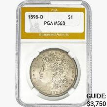 1898-O Morgan Silver Dollar PGA MS68