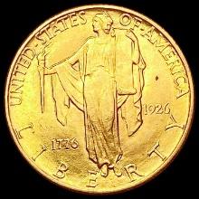 1926 Sesquincentennial $2.50 Gold Quarter Eagle SUPERB GEM BU