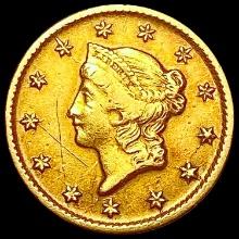 1849 O Rare Gold Dollar LIGHTLY CIRCULATED