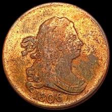 1806 Draped Bust Half Cent NICELY CIRCULATED