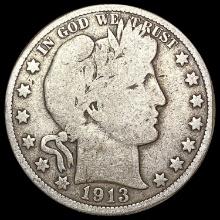 1913 Barber Half Dollar NICELY CIRCULATED