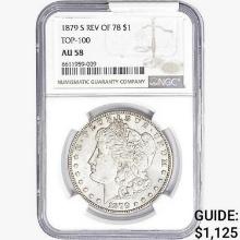 1879-S REV 78 Morgan Silver Dollar NGC AU58