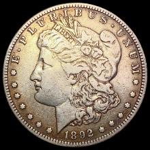 1892 S Morgan Silver Dollar NEARLY UNCIRCULATED