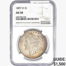 1897-O Morgan Silver Dollar NGC AU58