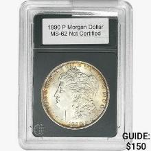 1890-P Morgan Silver Dollar   MS62