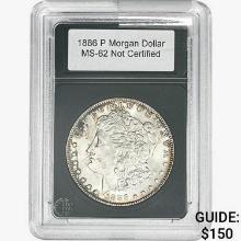 1886-P Morgan Silver Dollar   MS62