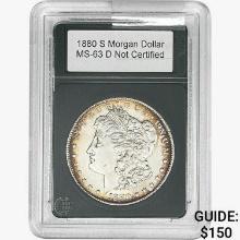 1880-S Morgan Silver Dollar   MS63