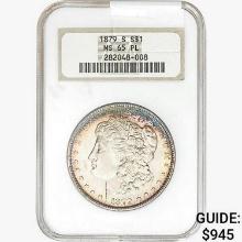 1879-S Morgan Silver Dollar NGC MS65 PL