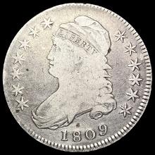 1809 Capped Bust Half Dollar NICELY CIRCULATED