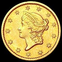 1853 Rare Gold Dollar NEARLY UNCIRCULATED