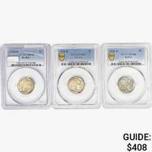 [3]1938-D Buffalo Nickel PCGS MS65-66