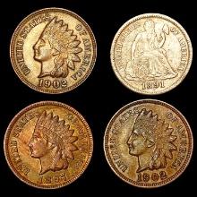 1891-1902 Type Coin Lot (4) HIGH GRADE