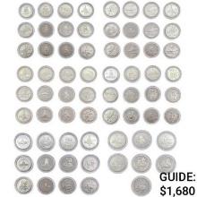 1992-2008 Varied Date Commemorative Half Dollars [67 Coins]