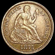 1875 Seated Liberty Dime CLOSELY UNCIRCULATED