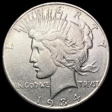 1934-S Silver Peace Dollar CLOSELY UNCIRCULATED