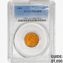 1901 Indian Head Cent PCGS PR64 RB