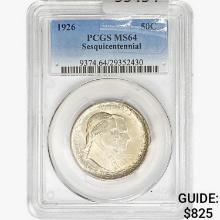 1926 Sesquicentennial Half Dollar PCGS MS64