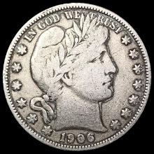 1906-D Barber Half Dollar LIGHTLY CIRCULATED