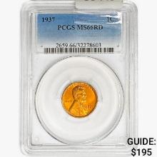 1937 Wheat Cent PCGS MS66 RD