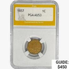 1857 Flying Eagle Cent PGA AU53