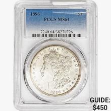 1896 Morgan Silver Dollar PCGS MS64