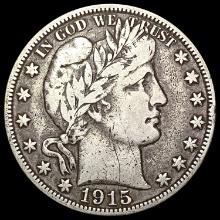 1915-S Barber Half Dollar LIGHTLY CIRCULATED