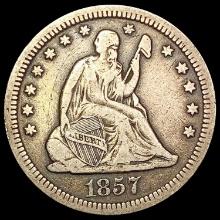 1857 Seated Liberty Quarter LIGHTLY CIRCULATED