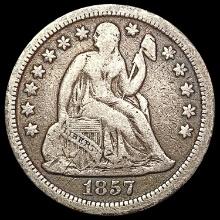 1857 Seated Liberty Dime NICELY CIRCULATED