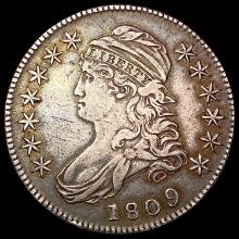 1809 Capped Bust Half Dollar LIGHTLY CIRCULATED