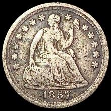 1857 Seated Liberty Half Dime LIGHTLY CIRCULATED