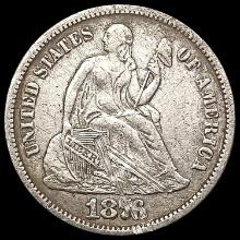 1876-CC Seated Liberty Dime LIGHTLY CIRCULATED