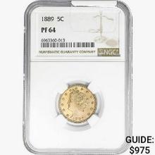 1889 Liberty Victory Nickel NGC PF64