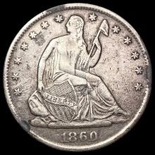 1860-S Seated Liberty Half Dollar NEARLY UNCIRCULATED