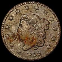 1829 Coronet Head Large Cent NEARLY UNCIRCULATED