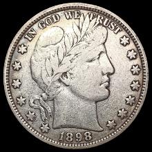 1898 Barber Half Dollar LIGHTLY CIRCULATED